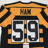 Signed JACK HAM HOF 88 Pittsburgh Bumble Bee Jersey JSA COA Auto