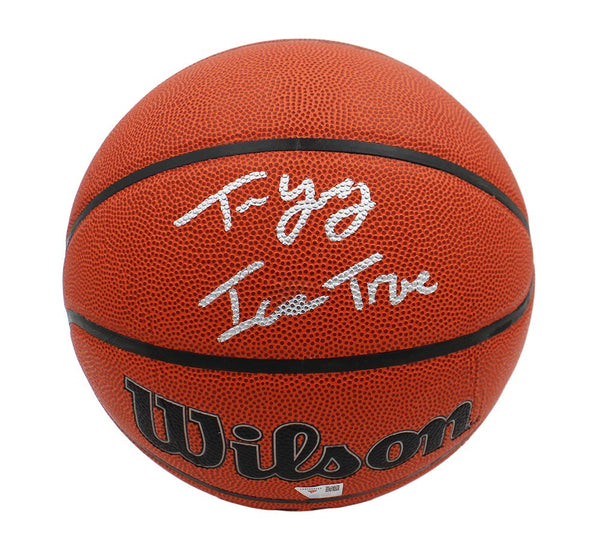 Trae Young Signed Atlanta Hawks Wilson Indoor/Outdoor NBA Basketball - "Ice Trae