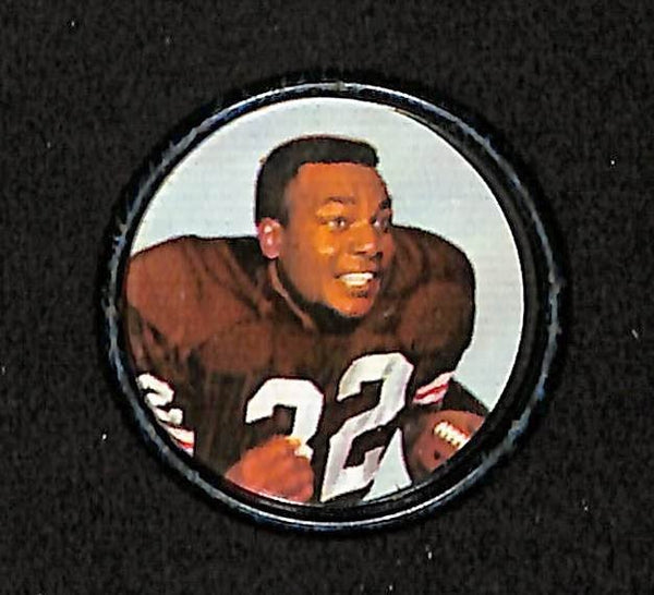 1962 Salada Coin Jim Brown HOF Cleveland Browns 204359