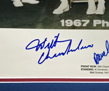 1967 76ers Autographed Framed 16x20 Photo 12 Sigs Chamberlain Beckett AE31376