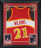 Dominique Wilkins "HOF 06" Authentic Signed Red Pro Style Framed Jersey BAS