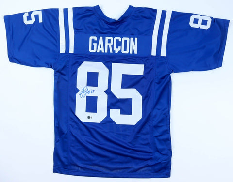 Pierre Garcon Signed Indianapolis Colts Jersey (Beckett) 2013 NFL Receptions Ldr