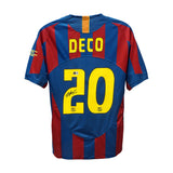 Deco Signed FC Barcelona Home Soccer Jersey #20 with Beckett COA