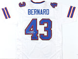 Terrel Bernard Autographed White Pro Style Jersey - Prova *Silver