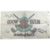 Caddyshack (3) Chase, Morgan & O'Keefe Autographed Bushwood Flag Beckett 56227