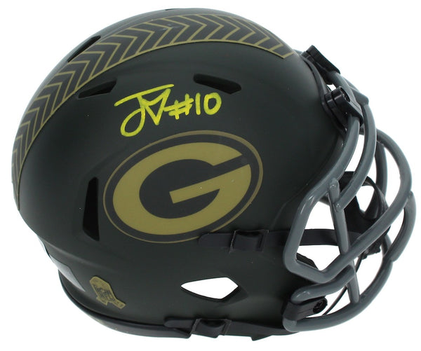Jordan Love Autographed Green Bay Packers STS Speed Mini Helmet Beckett