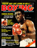 Thomas Hit Man Hearns Autographed Signed Magazine Beckett BAS QR #BM37868