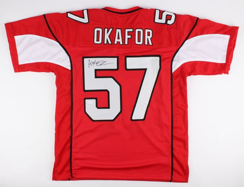 Alex Okafor Signed Cardinals Jersey (JSA) Arizona Linebacker (2013-2016)