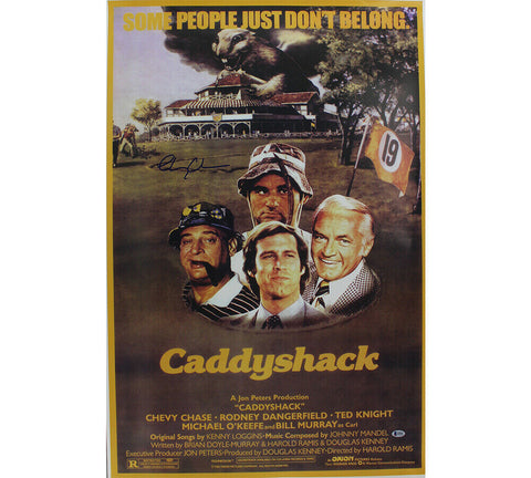 Chevy Chase Signed Caddyshack Unframed 24x36 Movie Poster