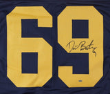 David Bakhtiari Signed Packers Throwback Jersey (OKAuthentics) Green Bay O-Line