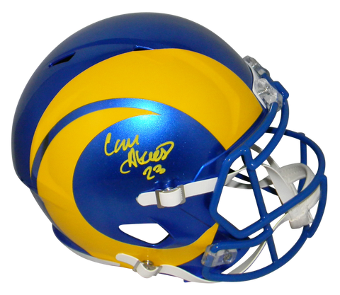 CAM AKERS AUTOGRAPHED LOS ANGELES RAMS 2020 FULL SIZE SPEED HELMET JSA