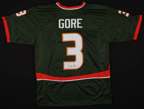 Frank Gore Signed Miami Hurricanes Jersey (Beckett COA) 5xPro Bowl Running Back