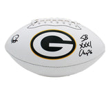 Andre Rison Signed Green Bay Packers Embroidered White Football with Inscription