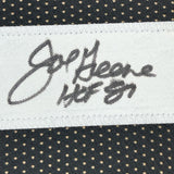 Framed Signed Mean Joe Greene 35x39 Pittsburgh Black Jersey JSA COA
