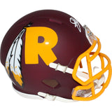 Joe Theismann Signed Washington Redskins AMP Mini Helmet Beckett 43013