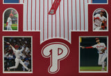 FRAMED PHILADELPHIA PHILLIES TREA TURNER AUTOGRAPHED SIGNED JERSEY FANATICS HOLO