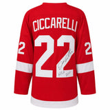 Dino Ciccarelli Signed Red Custom Hockey Jersey w/HOF 2010 - (SCHWARTZ COA)