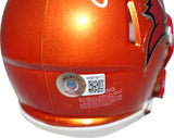 Warren Sapp Autographed Tampa Bay Buccaneers Flash Mini Helmet Beckett 35977