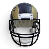 Marshall Faulk Autographed Signed Rams VSR4 Rep Helmet w/ Inscriptions - Beckett