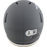 AJ Brown Autographed Philadelphia Eagles Slate Mini Helmet Beckett Witness 48831