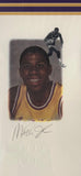 LA Lakers Legends Wilt, West, Magic, Baylor, Kareem 5-Signature Litho PSA LOA