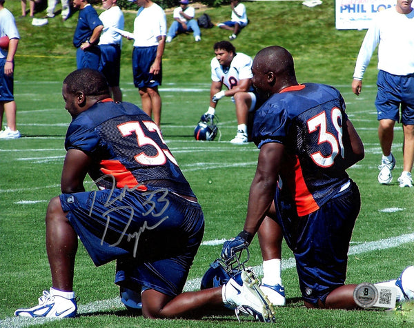 Ron Dayne Autographed/Signed Denver Broncos 8x10 Photo Beckett 57700