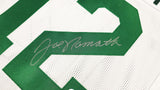 NEW YORK JETS JOE NAMATH AUTOGRAPHED WHITE JERSEY BECKETT BAS WITNESS 237708
