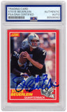 Steve Beuerlein Signed Raiders 1989 Score Football Rookie Trading Card #20 - PSA