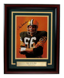Ray Nitschke HOF Autographed 8x10 Photo Green Bay Packers Framed 183625