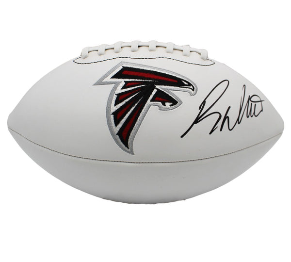 Roddy White Signed Atlanta Falcons Wilson White & Brown NFL Football