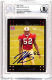 Patrick Willis Autographed/Signed 2007 Topps #362 Card Beckett 38719