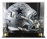 Cowboys ROH (11) Aikman, Smith +9 Signed F/S Speed Proline Helmet w/ Case BAS W
