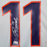 Rivaldo Signed FC Barcelona Away Soccer Jersey #11 with Beckett Witness