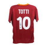 Francesco Totti Signed AS Roma Home Soccer Jersey #10 with Beckett COA