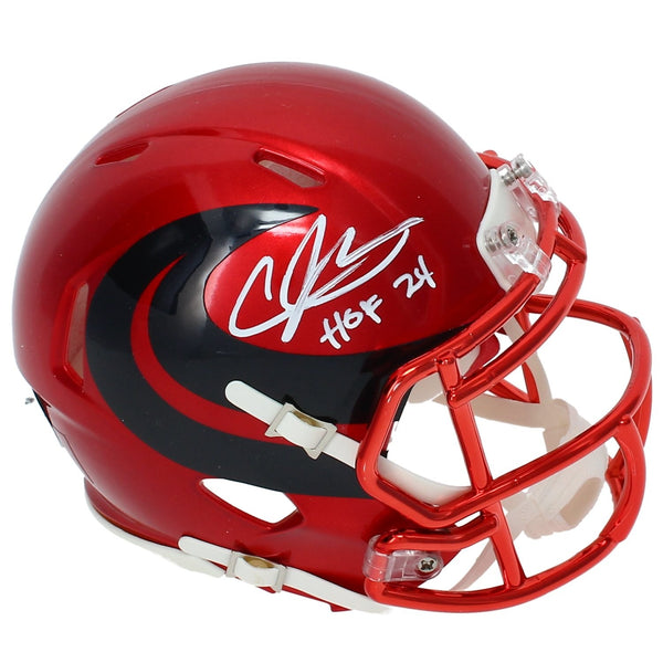 Andre Johnson Autographed "HOF 24" Texans Alternate Mini Helmet Beckett