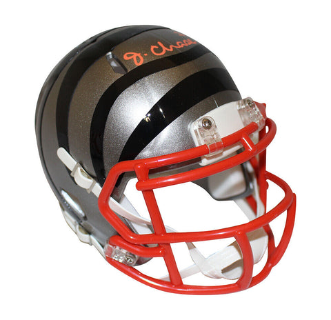 Ja'Marr Chase Autographed Cincinnati Bengals Flash Mini Helmet Beckett 34891