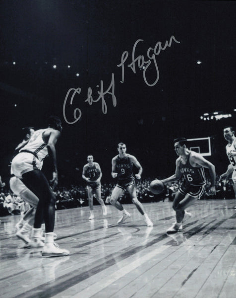 Cliff Hagan Autographed Signed 8x10 Photo St. Louis Hawks SKU #244792