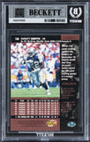 Cowboys Emmitt Smith Signed 1996 Upper Deck #158 Card Auto Grade 10! BAS Slabbed