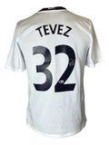 Carlos Tevez Signed Manchester United White Nike Soccer Jersey BAS