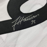 Autographed/Signed JAMES HARRISON Pittsburgh White Jersey Beckett COA