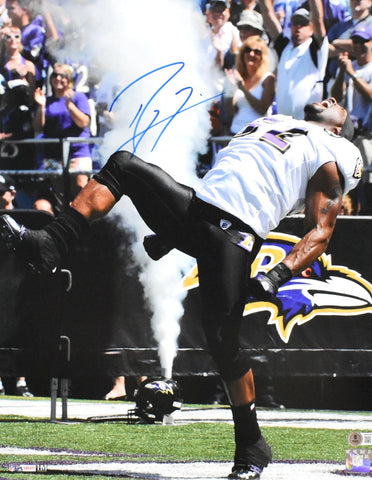 Ray Lewis Autographed Baltimore Ravens 16x20 Celebration Photo - Beckett W Holo