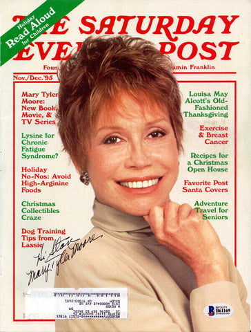 Mary Tyler Moore Autographed Signed Magazine "To Stan" Beckett BAS #B61169