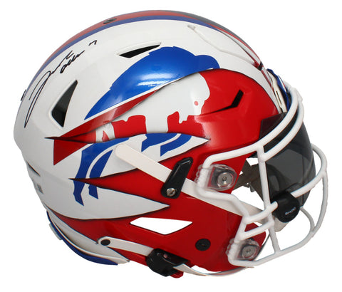 Josh Allen Autographed FSM Ripped Bills Authentic Speed Flex Helmet Beckett