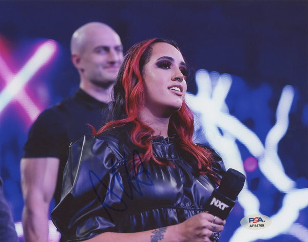 WWE Ava Raine Authentic Signed 8x10 Horizontal Photo PSA/DNA #AP84769