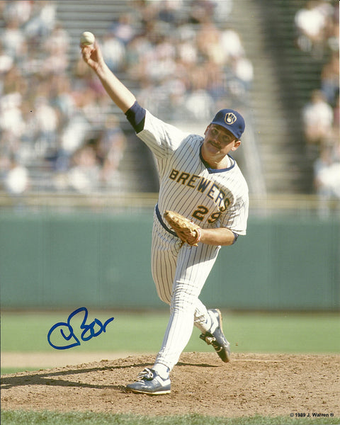 Milwaukee Brewers Pitcher CHRIS BOSIO Signed 8x10 Photo #2 AUTO -