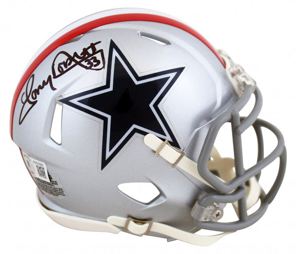 Tony Dorsett Signed Dallas Cowboys Mini-Helmet (Beckett) Super Bowl XII Champion