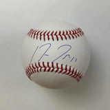 Autographed/Signed Jose Ramirez Rawlings Major League ROML Baseball JSA COA Auto