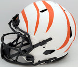 JaMarr Chase Auto Bengals Lunar Eclipse White Full Size Auth Spd Helmet Beckett