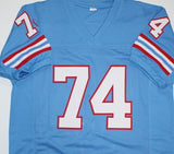 Bruce Mathews Signed Houston Oilers Jersey (JSA COA) 14xPro Bowl (1988-2001)