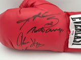 Boxing Greats Autographed Glove Leonard Hearns Duran Beckett PSA/DNA 5A16288